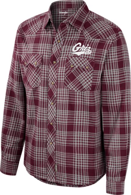 University of Montana Wrangler Snap Up Plaid