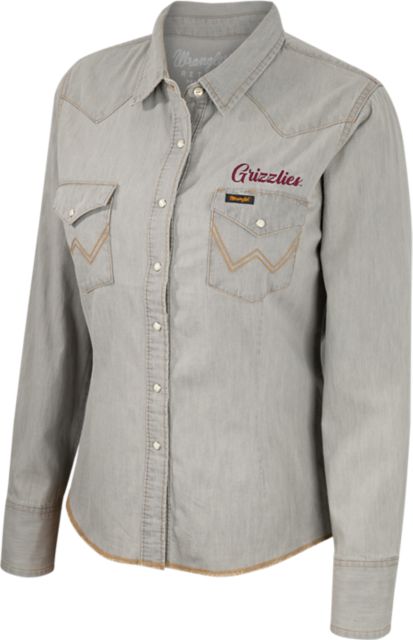 University of Montana Women's Long Sleeve Snap Shirt