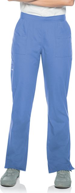 Essentials Women's Straight-Leg Cargo Scrub Pants Ceil Xta Small