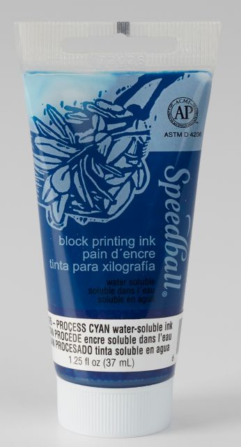BLOCK INK WATER BASED 1.25OZ PROCESS CYAN