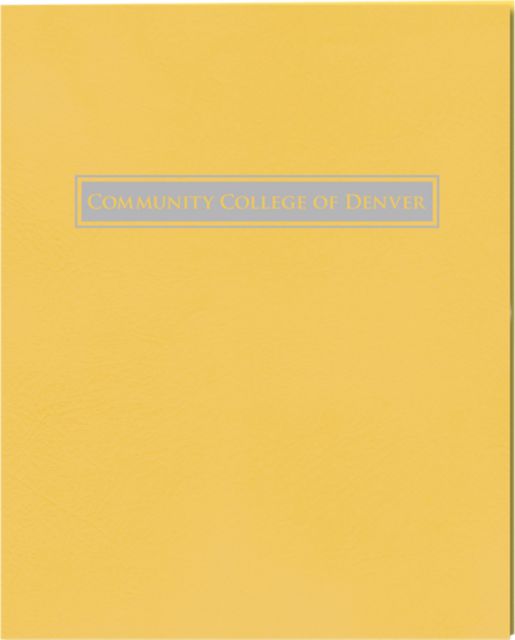 Community College of Denver 2 Pocket Folder