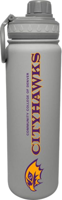 Community College of Denver 24 oz. Stainless Steel CityHawk Bottle