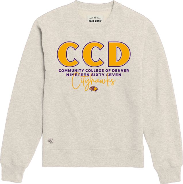 Community College of Denver CityHawk Fleece Crewneck