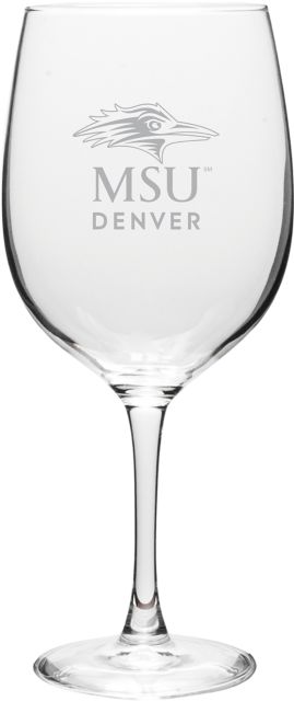 MSU Denver 19 oz. Wine Glass