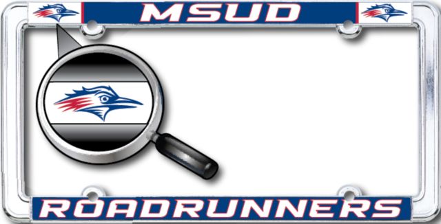 MSU Denver Roadrunners Thin Dome License Plate Frame