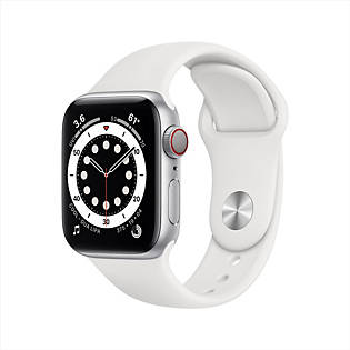 Apple Watch Series 6 GPS, 40mm Silver Aluminum Case with Apple Watch Series 6 GPS, 40mm Silver Aluminum Case with
