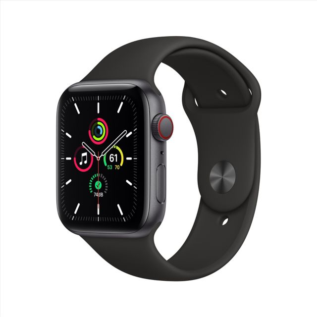 Apple Watch SE GPS + Cellular, 44mm Space Gray Aluminum Case with ...