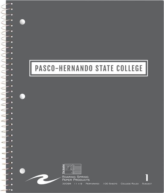 Pasco-Hernando State College 1 Subject Notebook