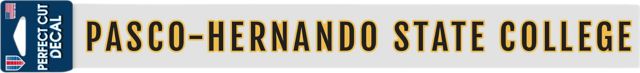 Pasco-Hernando State College 2'' x 17'' Perfect Cut Decal