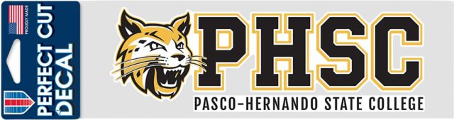 Pasco-Hernando State College 3'' x 10'' Perfect Cut Decal