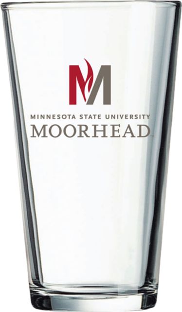 Minnesota State University Moorhead 16 oz. Glass