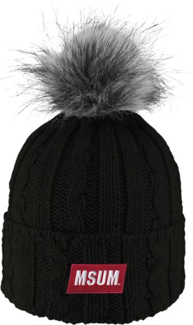 Minnesota State University Moorhead Women's Fur Pom Beanie