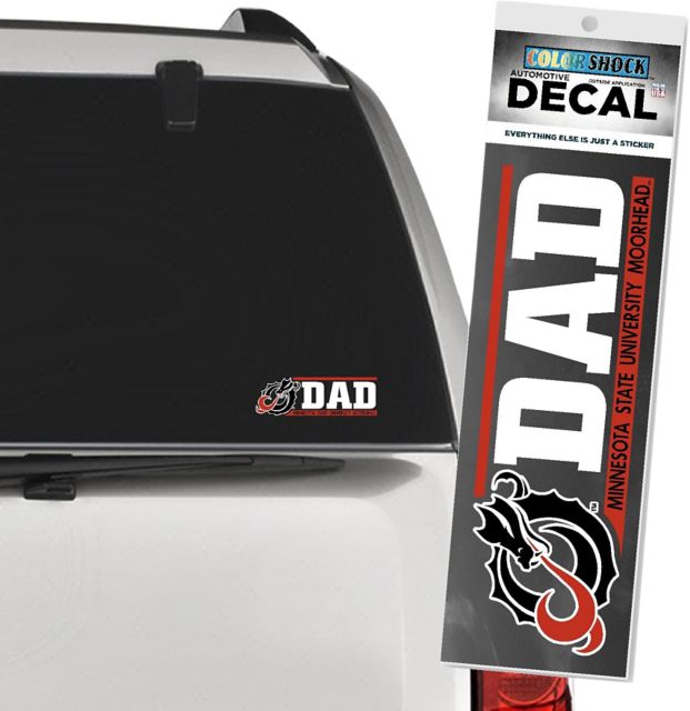 Minnesota State University Moorhead Dragons Dad Decal