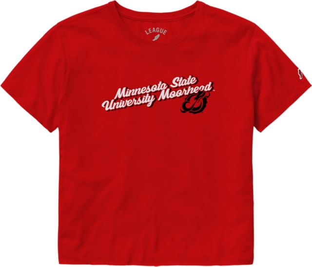 Minnesota State University Moorhead Dragons Women's Crop Short Sleeve T-Shirt