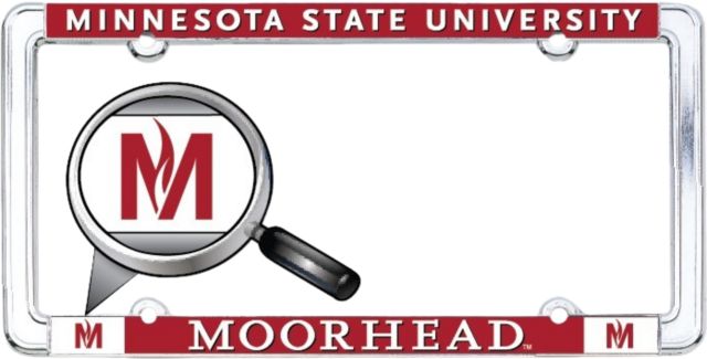Minnesota State University Moorhead Thin Dome License Plate Frame