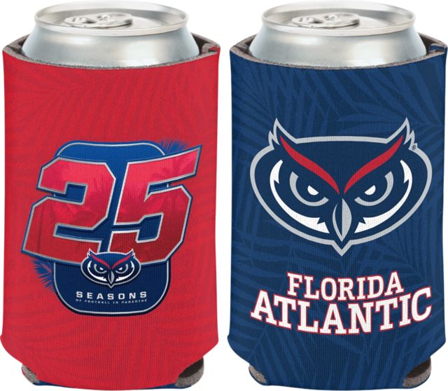 Florida Atlantic University Owls Football 25th Anniversary 12 oz Can Cooler Coozie