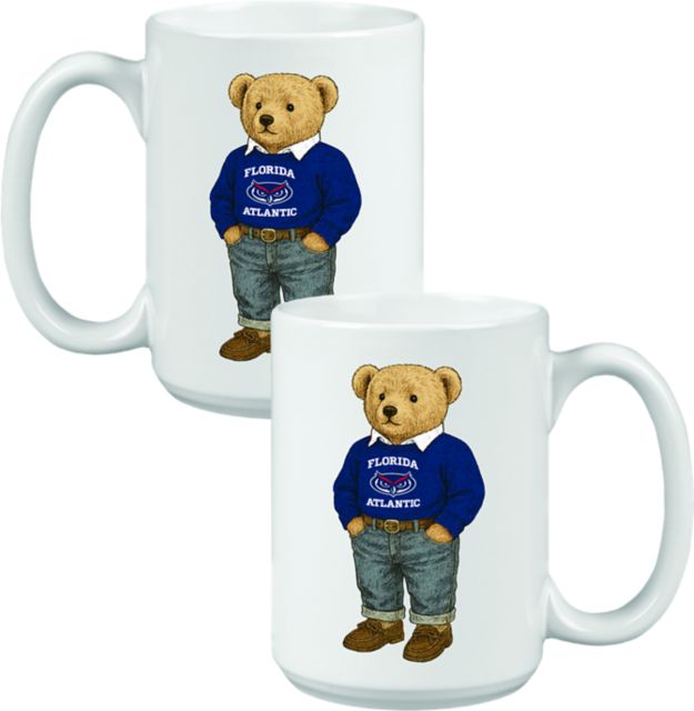 Florida Atlantic Owls 15 oz. Teddy Bear Mug