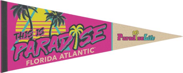 Florida Atlantic University Paradise Life 12 x 30 Pennant