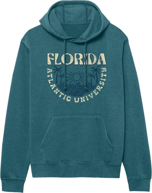 Florida Atlantic University Paradise Life Women's Weathered Hooded Sweatshirt
