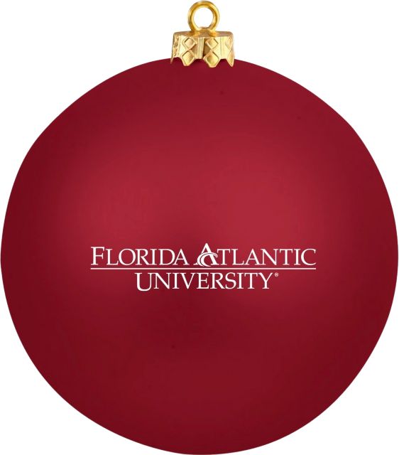 Florida Atlantic University Round Shatterproof Ornament