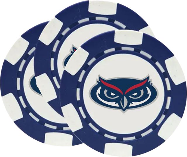 Florida Atlantic Owls Chip Golf Ball Marker 3-Pack