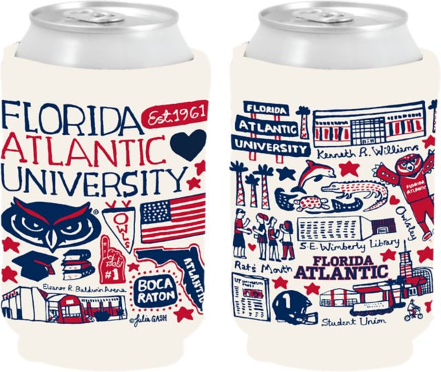 Florida Atlantic University Julia Gash Can Coozie