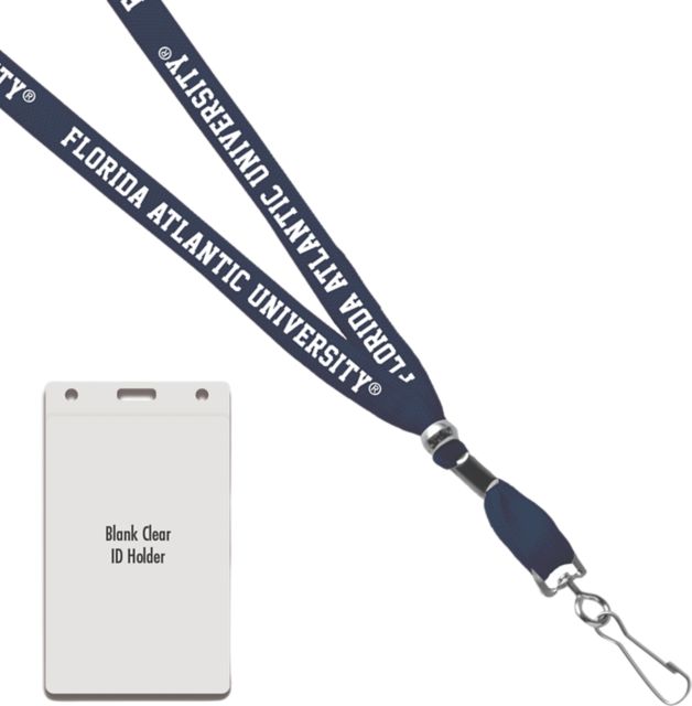 Florida Atlantic University Card Dispenser Lanyard