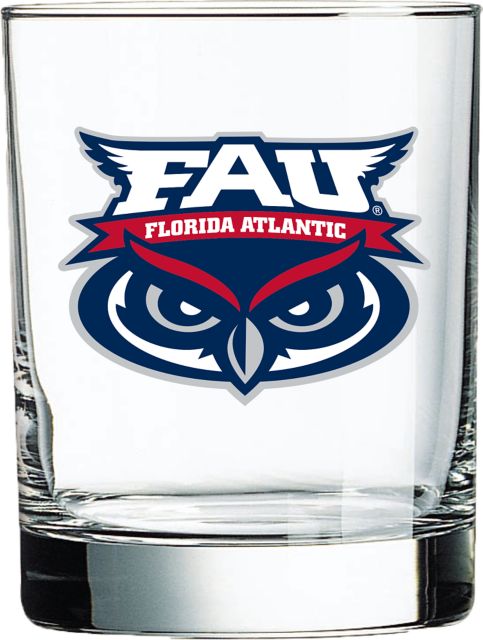 Florida Atlantic University Double Old Fashioned 14 oz. Glass