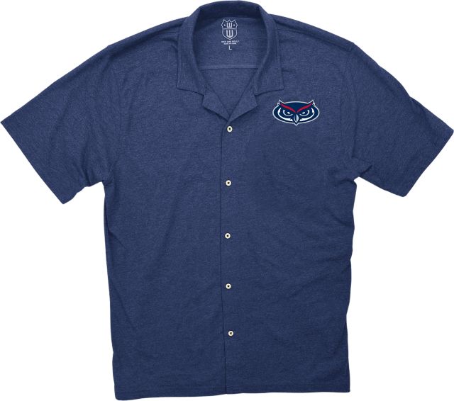 Florida Atlantic Owls Youth Button Down Short Sleeve Shirt