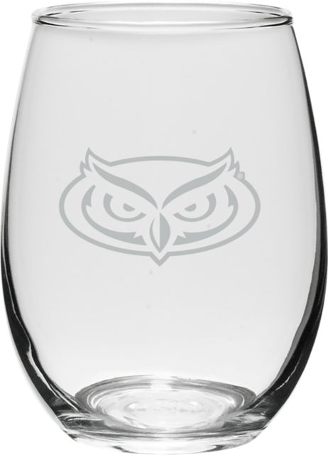 Florida Atlantic Owls 21 oz. Stemless Wine Glass