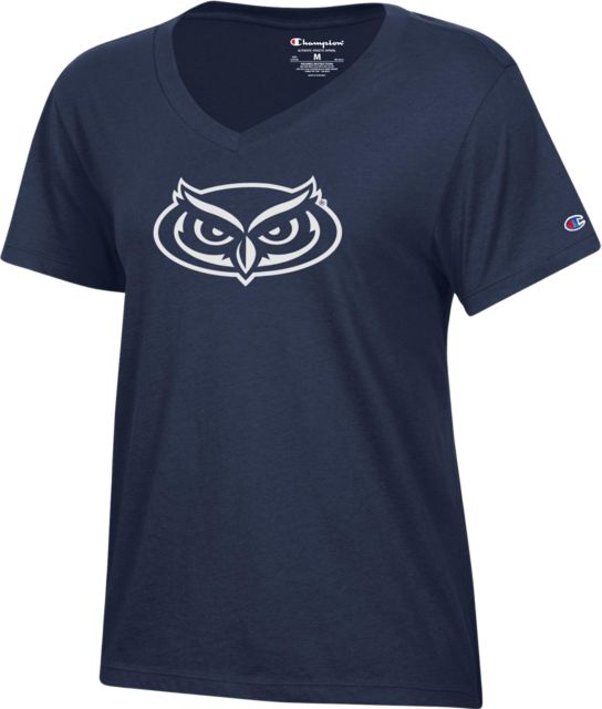 Florida Atlantic Owls Women's V-Neck Short Sleeve T-Shirt