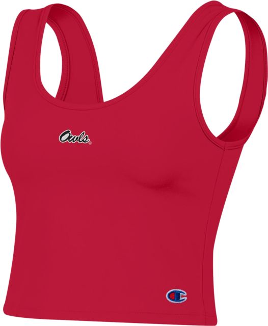Florida Atlantic Owls Women's Scoop Neck Crop Tank Top