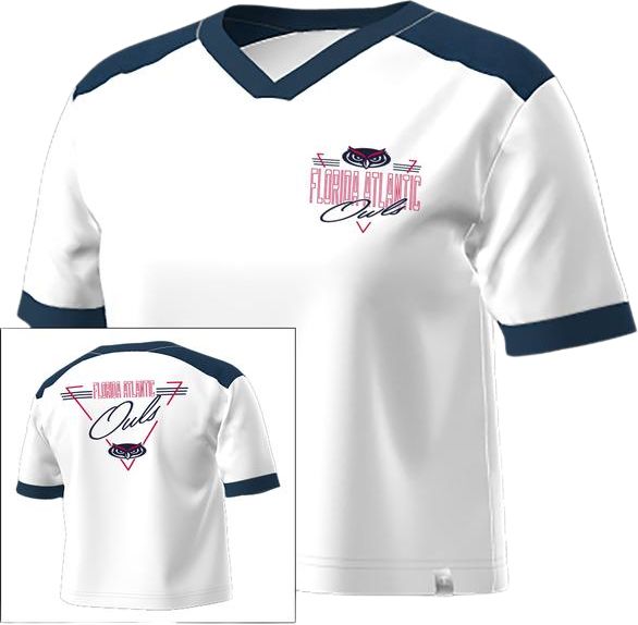 Florida Atlantic Owls Women's Open Back Short Sleeve T-Shirt
