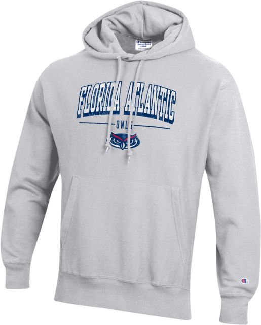 Florida Atlantic Owls Reverse Weave Hooded Sweatshirt