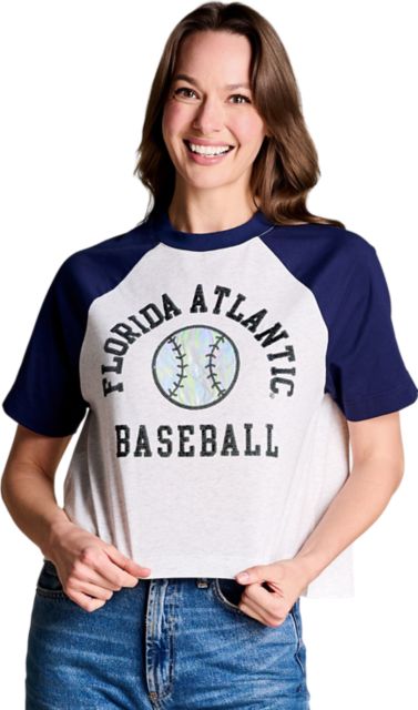 Florida Atlantic Owls Women's Sequin Short Sleeve T-Shirt