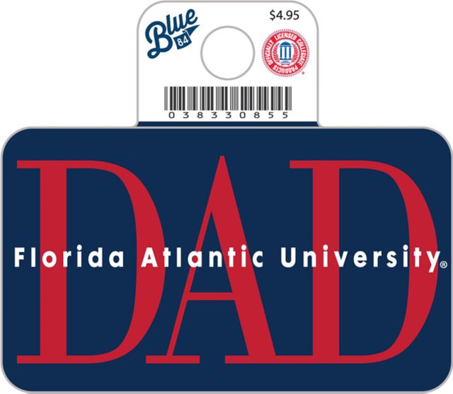 Florida Atlantic Owls Dad Full Size Sticker
