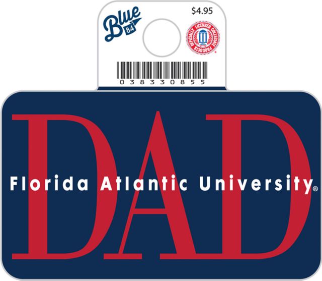 Florida Atlantic Owls Dad Full Size Sticker