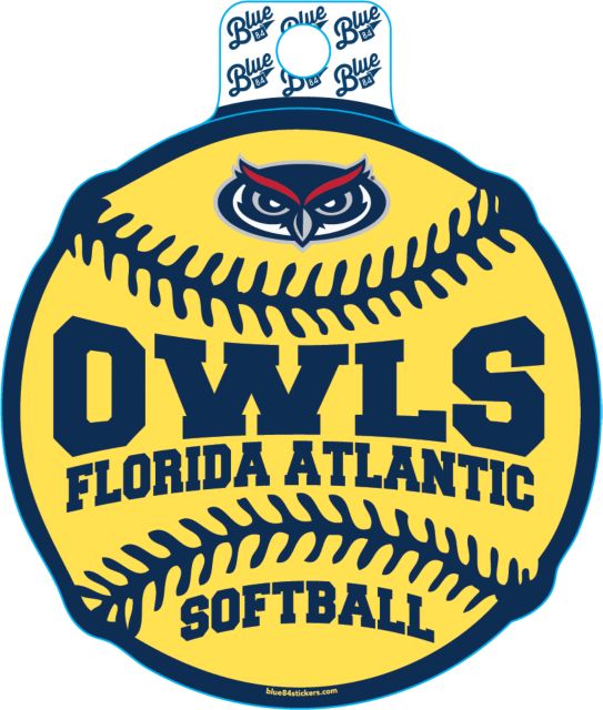 Florida Atlantic Owls Softball Fullsize Sticker