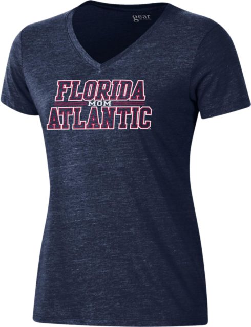 Florida Atlantic Owls Mom Women's V-Neck Short Sleeve T-Shirt