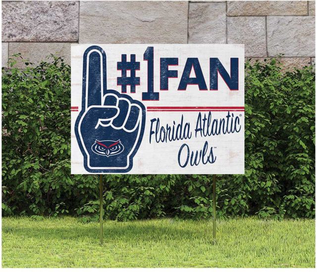 Florida Atlantic University 18x24 #1 Fan Lawn Sign