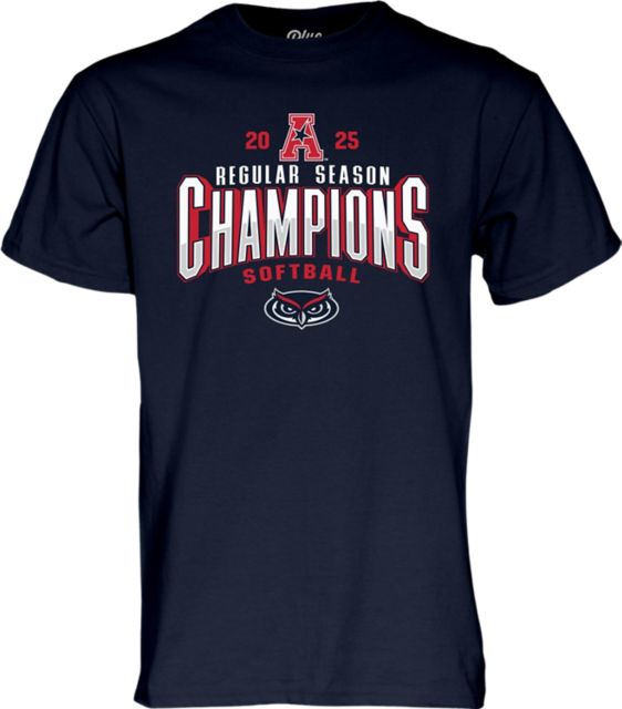 Florida Atlantic Owls Softball 2025 AAC Regular Season Champions Short Sleeve T-Shirt