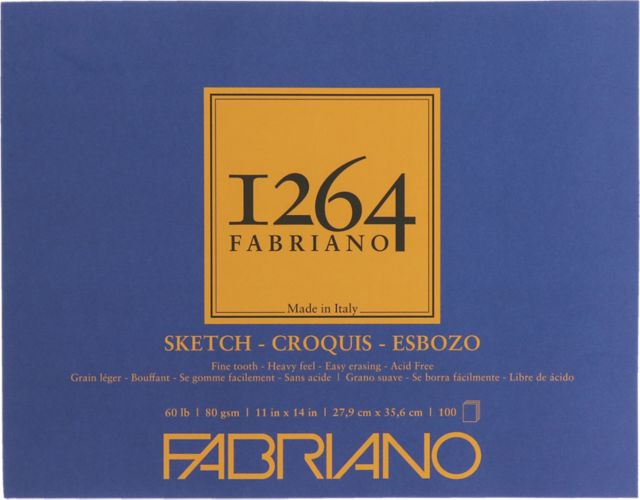 1264 SKETCH PAD TAPE BOUND 11X14 100 SHEETS