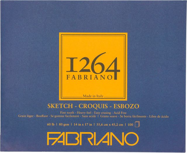 1264 SKETCH PAD TAPE BOUND 14X17 100 SHEETS