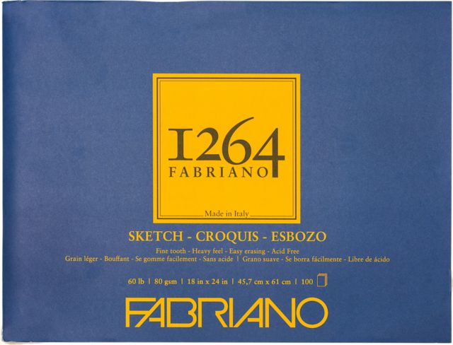 1264 SKETCH PAD TAPE BOUND 18X24 100 SHEETS