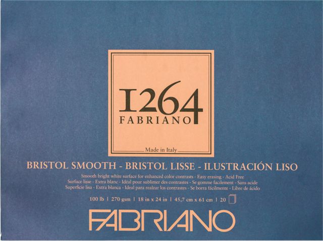 1264 Bristol Pad Smooth 18X24 20 Sheets