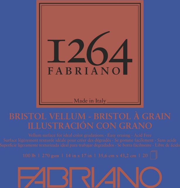 1264 BRISTOL PAD VELLUM 14X17 20 SHEETS