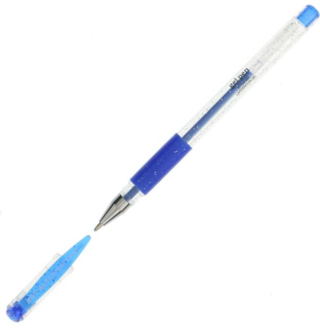 GEL PEN GLITTER BLUE
