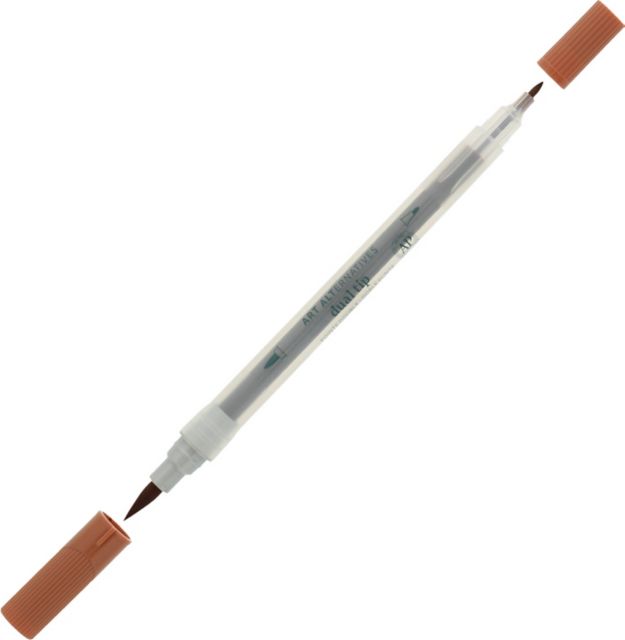 DUAL TIP MARKER LIGHT BROWN