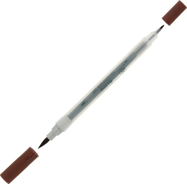 DUAL TIP MARKER BROWN