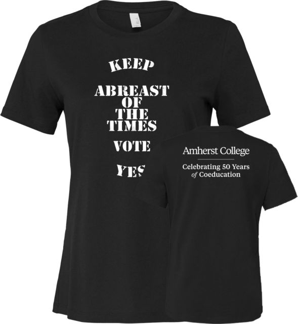 Amherst College Abreast of the time Women's Short Sleeve T-Shirt
